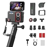SJCAM SJ30 8K/20FPS,4K/60FPS Action Camera with Wireless Mic & 7H Battery Handle,Low Light,2.51” Flip Touchscreen,SteadyMotion 2.0 Stabilization,5M Body Waterproof,for YouTube Creator Vlogging