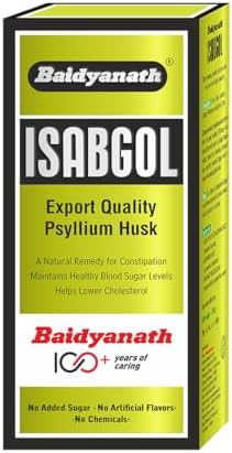 Baidyanath Asli Ayurved Isabgol - Psyllium Husk Powder - 200Grams | Effectively Relieves Constipation | Fibre Supplement For Digestion
