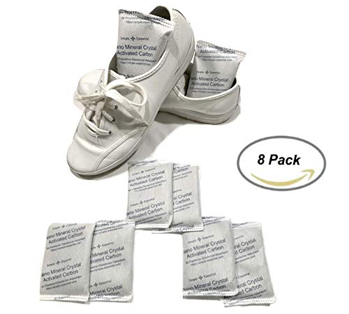 SimpleAndEssential Reusable Moisture and Odor Absorber Eliminator Bags for Refrigerator, Drawers and Shoes