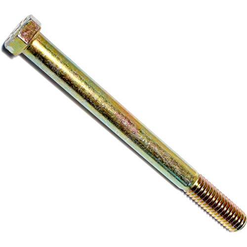 Image of Hard-to-Find Fastener Grade 8 Hex Cap Coarse Large Bolts, Bulk Pack, Steel Hex Bolts for Construction, Home Improvement, 7 /16-14 x 5, Pack of 10