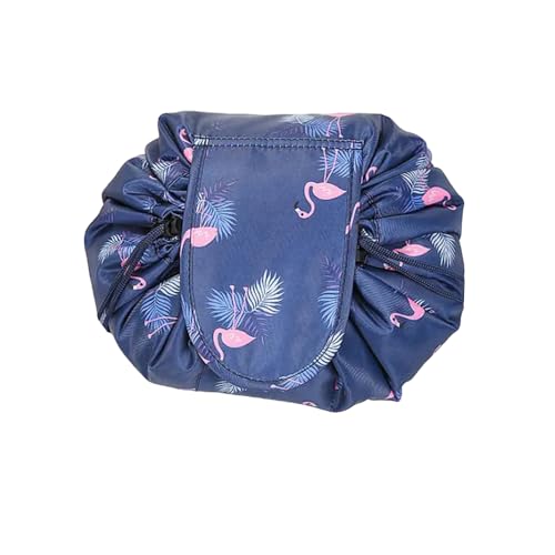 Image of Maharsh Women's Convenient and Waterproof Multifunction Portable Lazy Travel Cosmetic Storage Makeup Organizer Toiletry Bag with Drawstrings (Blue Duck)