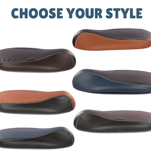 Image of Favourite Auto Accessories Dual Coloured Seat Cover with Pro Leather Finish for Ola S1, Ola S1 Pro, Ola S1 Air, Ola S1 X+ (Blue & Black)