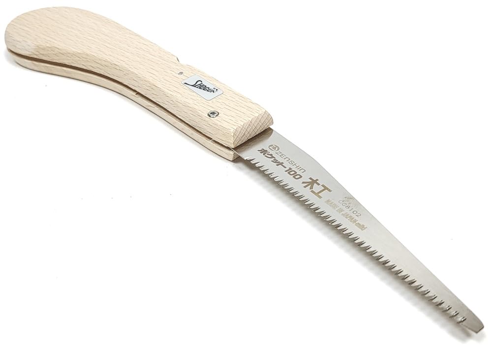 Shogun Zhc-6 Japanese Wood Cut Pull Saw 100Mm Length Folding Design