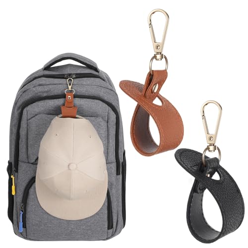 Mabor 2Pcs Travel Hat Clip, Hat Holder for Purse Hands-Free Bag Accessory for Traveling Bags Backpacks Sling Bag Purses Luggage Outdoor Travel Essential Accessory for Women Men