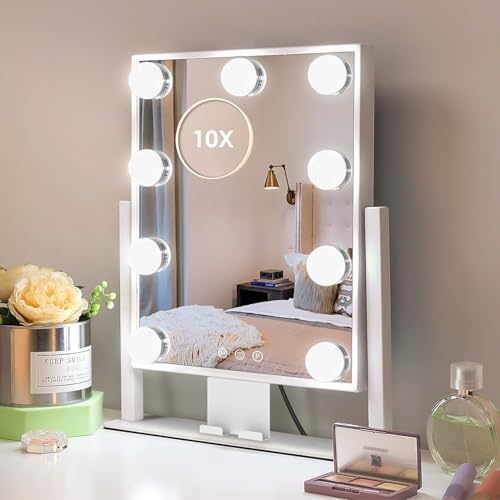 Kottova Makeup Mirror with Lights, 14" x 12" Vanity Mirror,