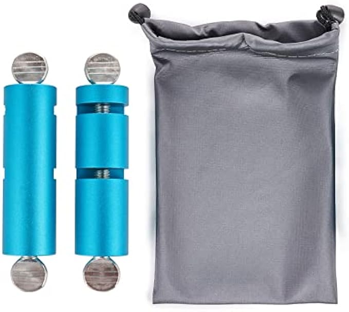 MiiMoo 2 Pack Tall Stair Gauges for Metal / Wood Fabrication Layout Framing Square Attachment Jigs Dual Slots Layout Attachment for Carpentry Squares with Storage Bag