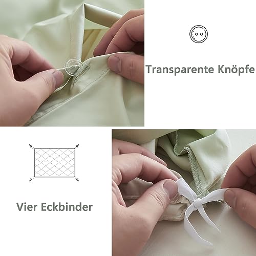 Simple&Opulence Bambus Bettwäsche 155x220 cm, Seidiger und weicher Bettbezug Kühle Bettwäsche-Set Perfekt für Haut und Haar mit Kissenbezug… – Ansicht 6
