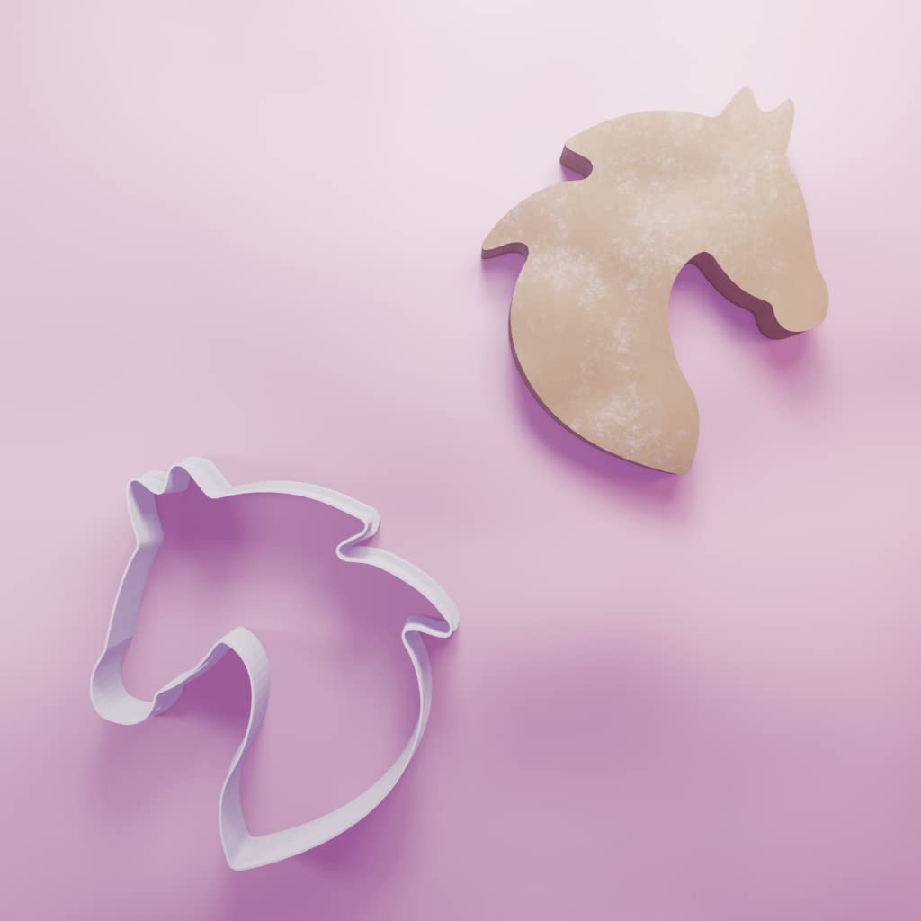 Horse Head Cookie Cutter - 3 Sizes, White, 7cm - Image 4