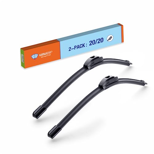 Image of Wiper Blades 20 inch + 20 inch Automotive Replacement Windshield Wiper Blades for My Car Premium All-Seasons OE Quality Wipers for Front Windshield(Set of 2)