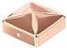 Produktbild Alberts 217280 Pfostenkappe für Holzpfosten | flache Form | Kupfer | 70 x 70 mm