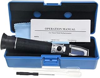 Professional Automatic Temperature Compensation Salinity Refractometer for Aquariums, Marine Monitoring, Saltwater Testing.Dual Sacle: 0-100ppt & 1.000-1.070 Specific Gravity