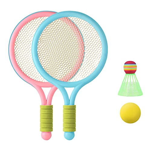 YIJU Conjunto de raquetes de tênis infantil durável pai criança brinquedos interativos 1 peça badmin