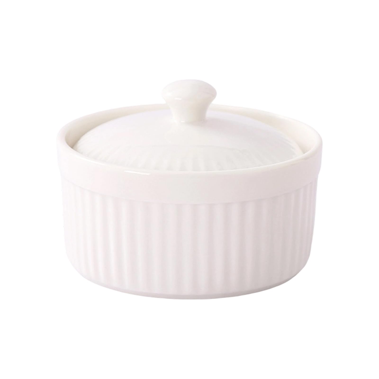 LUCKGONI Ceramic Covered Baking With Lid For Soup Eggs And Dessert Microwave And Oven Safe Kitchenwares