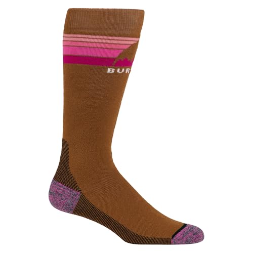Burton レディース エンブレム ミッドウェイト ソックス チェスナットブラウン S/M