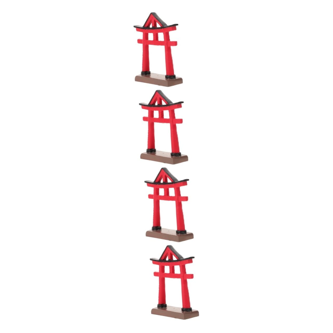 Cabilock 4piezas Miniatura De Puerta Japonesa Torii para Decoración De Acuarios y Paisajes Accesorio Creativo para Jardines y Peceras Adorno y Resistente Al Clima