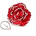 stebcece Elegant Oversized Petal Hat for Women Girls Special Occasion Fashionable Headwear Design Flower Wedding Hair Accessory Red