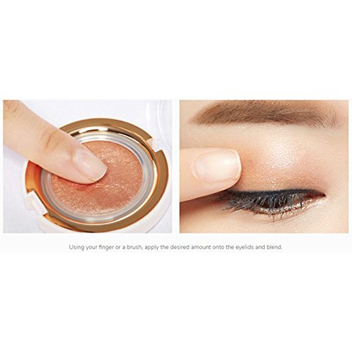 MISSHA Dewy Glossy Eyes Işıltılı Göz Farı (White Beach), 2gr (2 paketi)