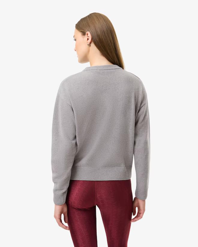 Image of Lacoste x Bandier Women's Contrast Crocodile Sweater