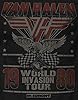 Van Halen T Shirt World Invasion Tour 1980 Band Logo Official Mens Black XL #2