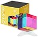 QYUGO Acrylic Magic Cube(50mm) Hyper Cube - Nice Cube for Color Recognition-Start Your Creative Journey and Get Inspired from The Infinite Colors- Physics Fun Toys - The Cube Everyone is Seeking
