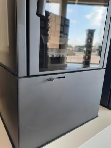 KRATKI Thor View Freestanding Steel Stove with Inlet Diameter 150, Nominal Heat Output 8 kW, Energy Efficiency Class A+, Wood Stove, BImSchV Standard 2, Schwarz