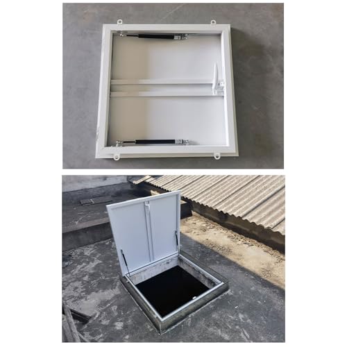 Trappe d'évacuation robuste et verrouillable avec vérin à gaz pour toit - 7