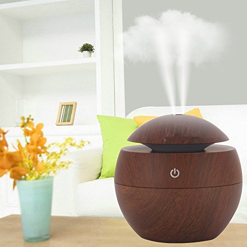 Luftbefeuchter MOHOO Tragbare Mini Flaschenkapsel Raumluftbefeuchter Aroma Diffuser LED Humidifier Aromatherapie für Babies Kinderzimmer, Auto, Wohnzimmer, Schlafzimmer, Büro, Yoga, Spa, Raum, usw. (1)