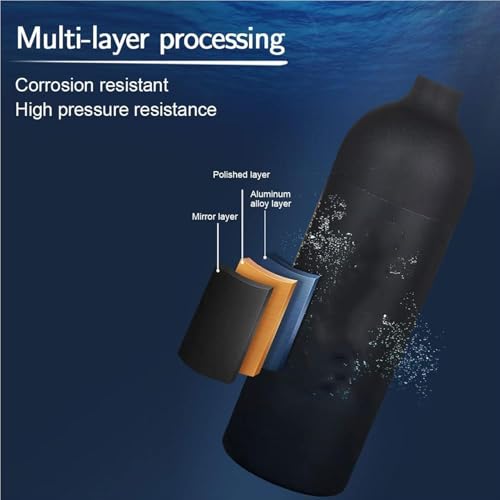 Cylindre de plongée 0,5l 200 bar pour vos explorations