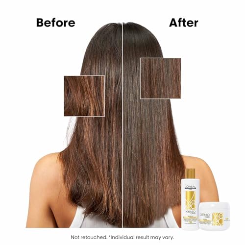 Image of L'Oreal Professionnel Xtenso Sulfate-Free Shampoo 250ml, Hair Mask 200ml & Leave-in serum 50ml | For unruly, over-processed, straightened hair | Provides smoothness and shine | Pro-Keratin & Asta Care