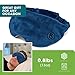 BARMY Weighted Sleep Mask (0.8lb/13oz, 5 Colors) Weighted Eye Mask for Sleeping, Eye Cover That Blocks Out Light to Help Relaxation and Night Sleep, Comfortable Blackout Sleeping Mask, Navy Blue