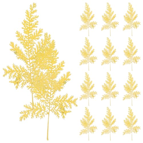 Hojas secas prensadas de Artemisia para manualidades, pack 48 miniatura 1