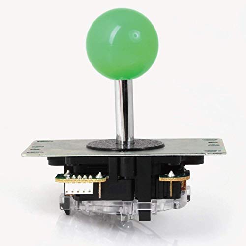 Image of SANWA JLF-TP-8YT Arcade Joystick (Green Ball Top) - Premium, High Precision, Responsive Controls, Multi-Platform Compatible - Ideal for Gaming Enthusiasts, for Arcade Jamma Game 4 & 8 Way Adjustable