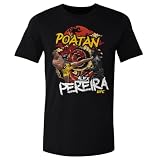 500 LEVEL Alex Pereira UFC Shirt - Alex Pereira Illustration WHT (Black, X-Large)