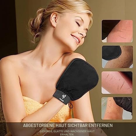 Yiclick Koreanische Peeling-Handschuhe, Peelinghandschuh für Bad - Peeling Handschuh Körperpeeling - abgestorbene Haut Entferner für Damen und Herren