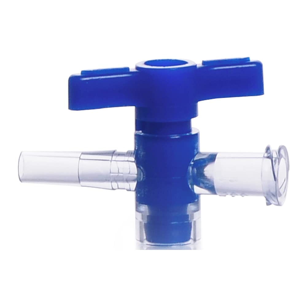 Kimble Chase 420163-0001 One-Way Stopcock Valve, Female Luer to Male Luer Lock (Pack of 10)