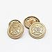 Meillia 14 Pieces Matte Gold Metal Blazer Button Set 15MM 20MM for Blazers, Suits, Sport Coats, Uniform, Jackets (Matte Gold)