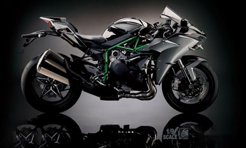 Image of Magicwand 1:12 Scale Die-Cast K.a.w.a.s.a.ki N.i.n.j.a Metal Motorcycle with Stand,Music,Lights for Collector's & Kids