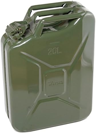 Case of 4 Authentic Nato 5 Gallon O.d. Jerry Metal Gas Can with Spout and Gaskets