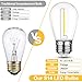 Mlambert LED String Light Bulbs, Shatterproof Outdoor String S14 Replacement Light Bulbs 4000K, Waterproof 1W LED Edison Equal to 11W,Not Solar
