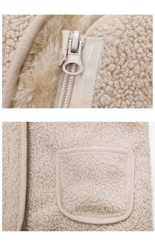 Image of Toddler Boys Girls Sherpa Fleece Vest Winter Gilet Fall Warm Outerwear
