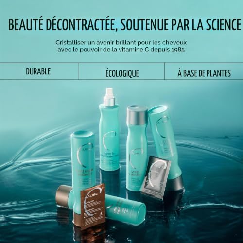 Malibu C Malibu Kit de traitement de bien-être à l'eau dure, shampoing 9 oz, après-shampooing 9 oz et traitement à l'eau dure 0,17 – vue 9