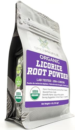 Spice Profile Organic Licorice Root Powder | 4 oz | Lab Tested