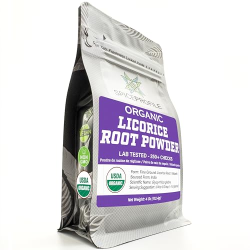 Spice Profile Organic Licorice Root Powder | 4 oz | Lab Tested