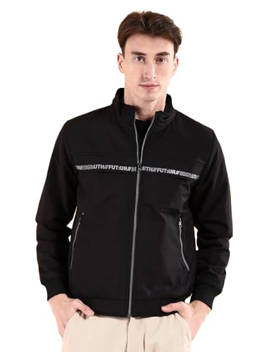 Image of The Indian Garage Co Men Placement Printed Bomber Jacket