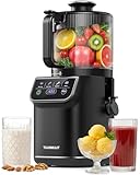 TUUMIIST 3-in-1 Cold Press Juicer Machine, Smart Touch Masticating Juicers for Whole Fruit & Vegetable, 6.5' Wide Chute Slow Juicer for Nut Milk & Sorbet, High Yield, 100oz Large Capacity, Easy Clean