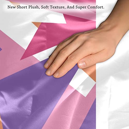 Housse de coussin lombaire pour soulager le dos canapé lit triangle rose