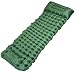 BLUEVER Colchoneta de Camping, Ligera, Inflable, de 10 cm de Grosor, colchón de Aire Individual con Almohada para Exteriores, Senderismo, mochileros, Hamaca, Tienda de campaña, Camping