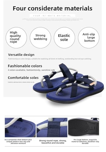 Men's Summer Flip Flops with Anti-Slip Thick Sole, Breathable EVA Beach Sandals for Outdoor & Casual Wear - Couple Design2