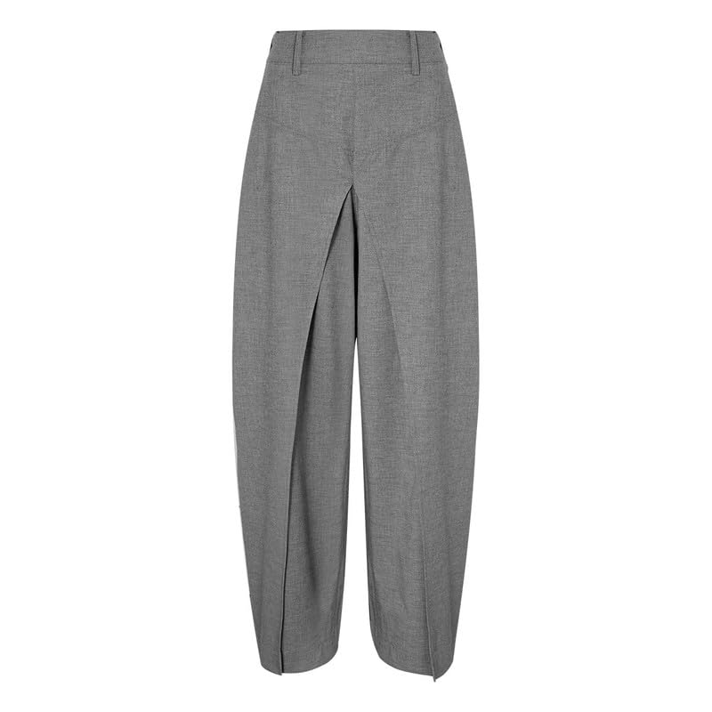 URBAN REVIVO Womens Tapered Pants High-Waisted Loose Fit Trousers Comfortable Stretch