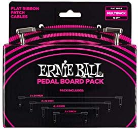 Ernie Ball Flat Ribbon Patch Cables Pedalboard Multi-Pack